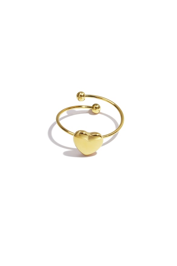 Anillos minimalistas de acero inoxidable con forma de corazón, informales, diarios, serie sencilla, joyería para mujer