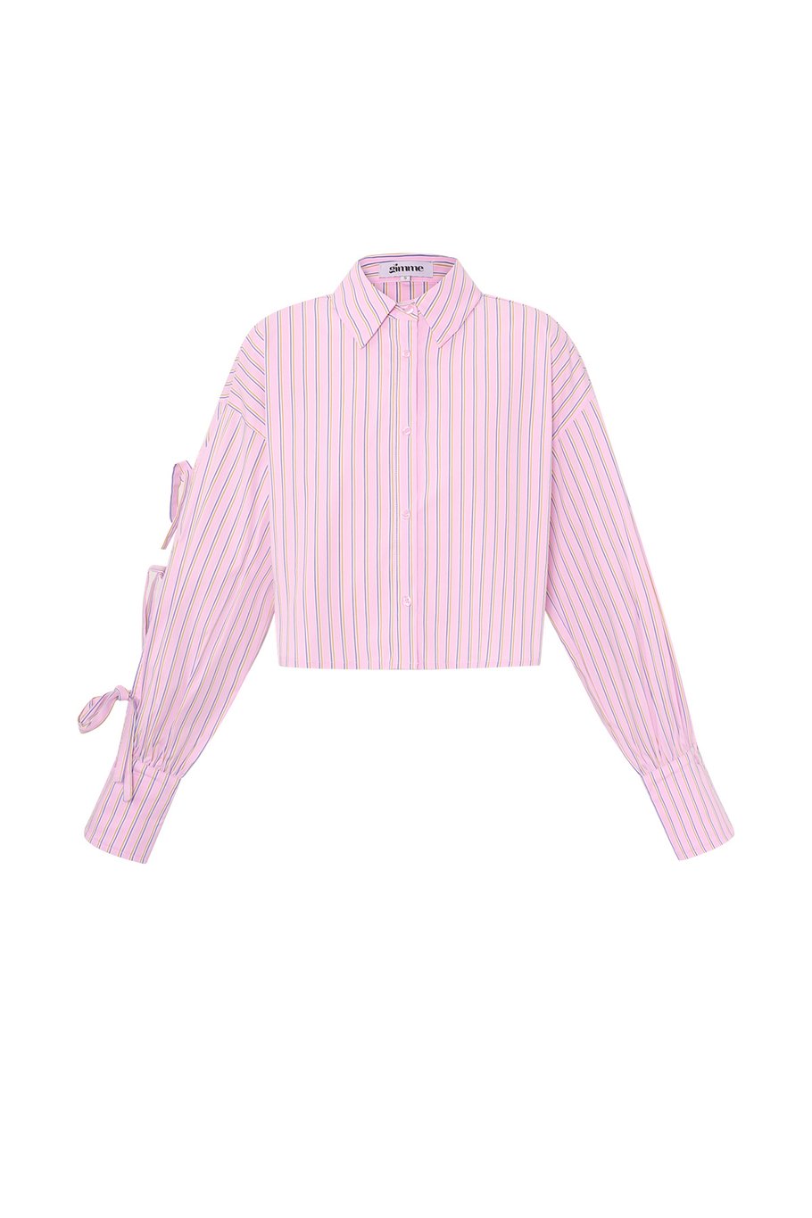 Blusa de raya diplomática con encaje 
