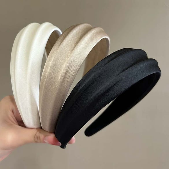 1 stuk prachtige zijdezachte polyester haarbanden voor dames 2