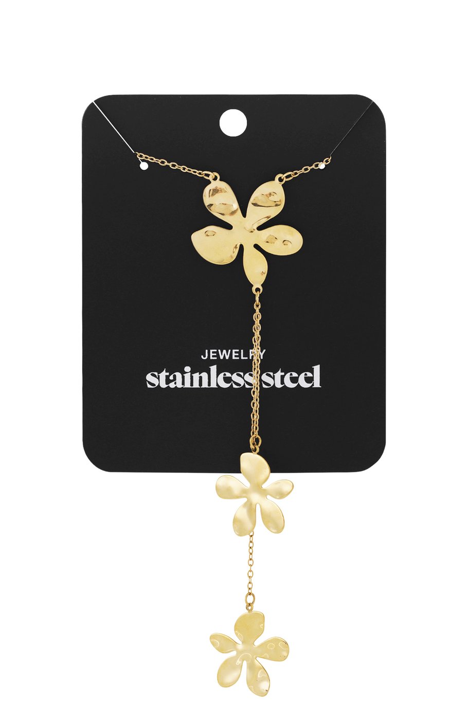Long flower party necklace - Gold color Picture5