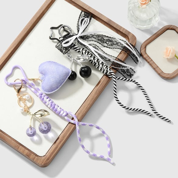 Sweet Cherry Alloy Bag Charms 2