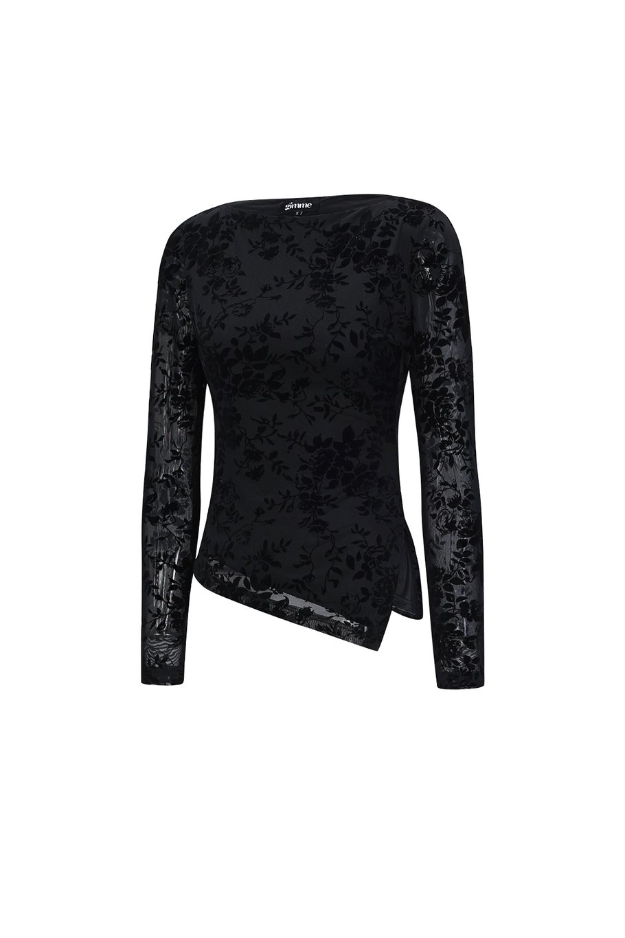 Polyesterfaser (Polyester) Langarmshirts Blumendruck Sexy Herbst-/Winterkleidung Bild2