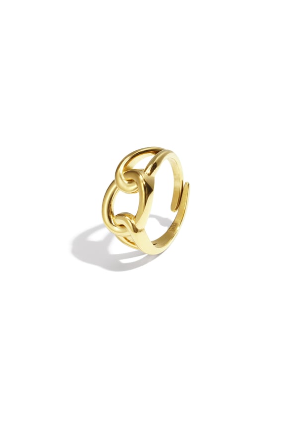Anillos minimalistas de acero inoxidable de forma irregular, serie casual, diaria, sencilla, joyería para mujer