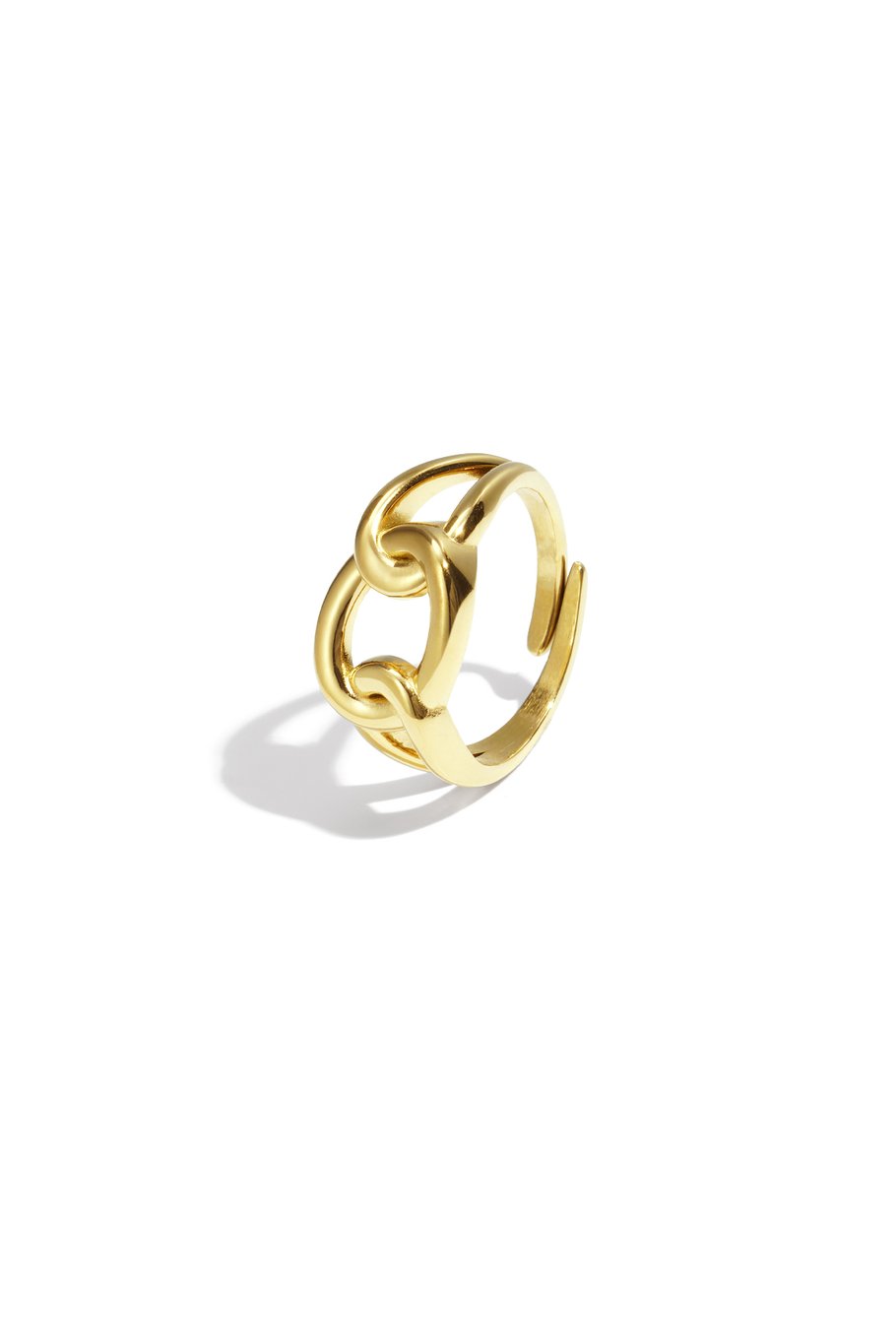 Anillos minimalistas de acero inoxidable de forma irregular, serie casual, diaria, sencilla, joyería para mujer 