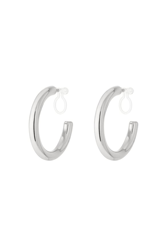 Pendientes de aro con clip elegantes 2