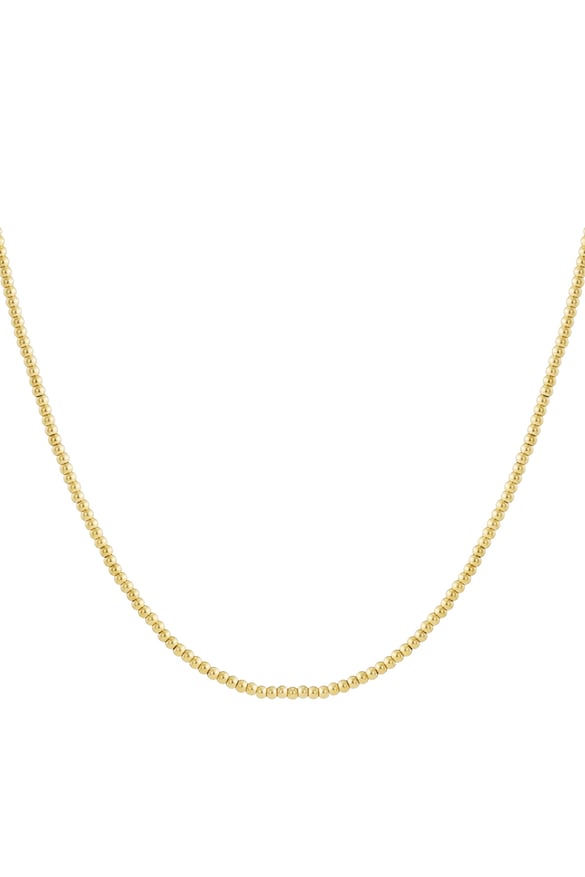 Solid bead necklace-4mm