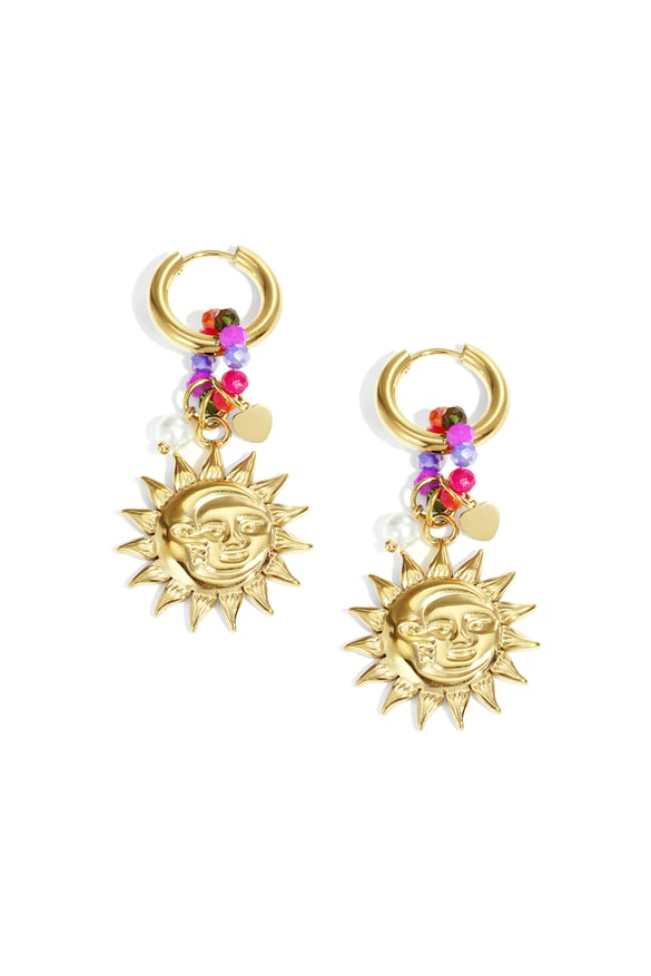 Tropfen Ohrringe Sonne Casual Daily Simple Series Damenschmuck
