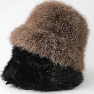 Cappelli da donna in peluche spesso e versatile, tinta unita, 1 pezzo h5 Immagine2