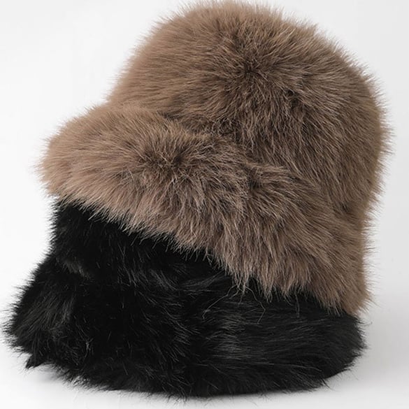1 Piece Versatile Solid Color Thickened Plush Women's Hats