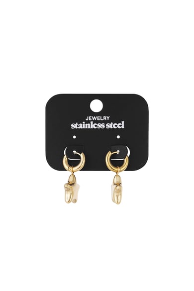 Boucles d&#39;oreilles pendantes en acier inoxydable, série Star Daily Daily Simple, bijoux pour femmes h5 Image4