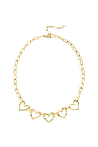 Edelstahl Kette Halsketten Herz Casual Täglich Einfache Serie frauen schmuck h5 