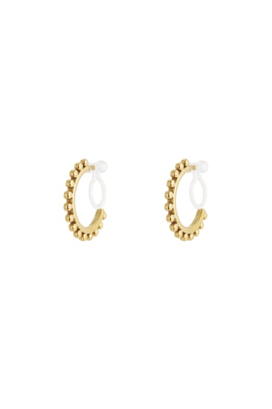 Orecchini a clip con anello audace h5 