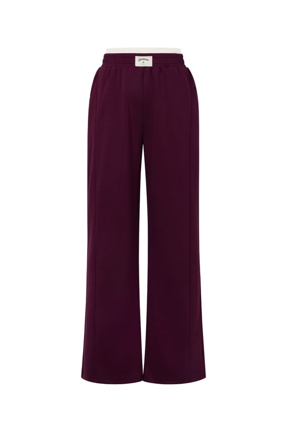 Polyester fiber (polyester) Straight pants Solid color Sporty All Fit  Clothes