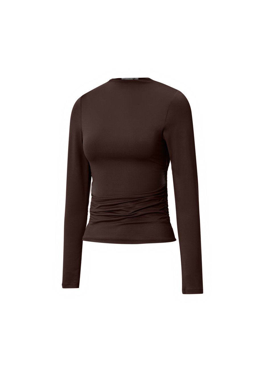 Nylon Langarmshirts Einfarbig Basic Alle Passformen Kleidung h5Bild2