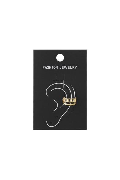 Boucles d&#39;oreilles géométriques en cuivre, style décontracté et quotidien h5 Image3