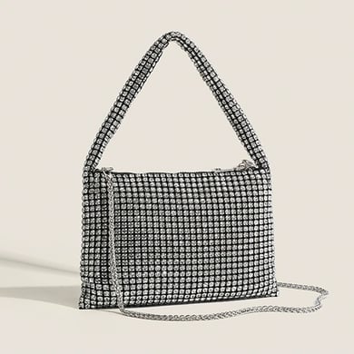 1 pieza de lujosa serie elegante color sólido PU bolsos de mano para mujer h5 