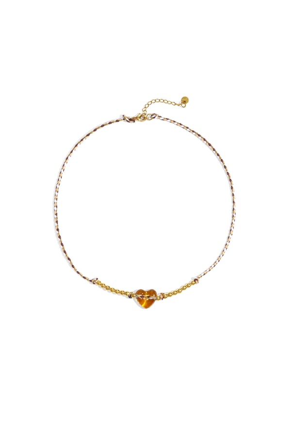 Polyester Perlen Halsketten Herz Casual Täglich Einfache Serie frauen schmuck 2