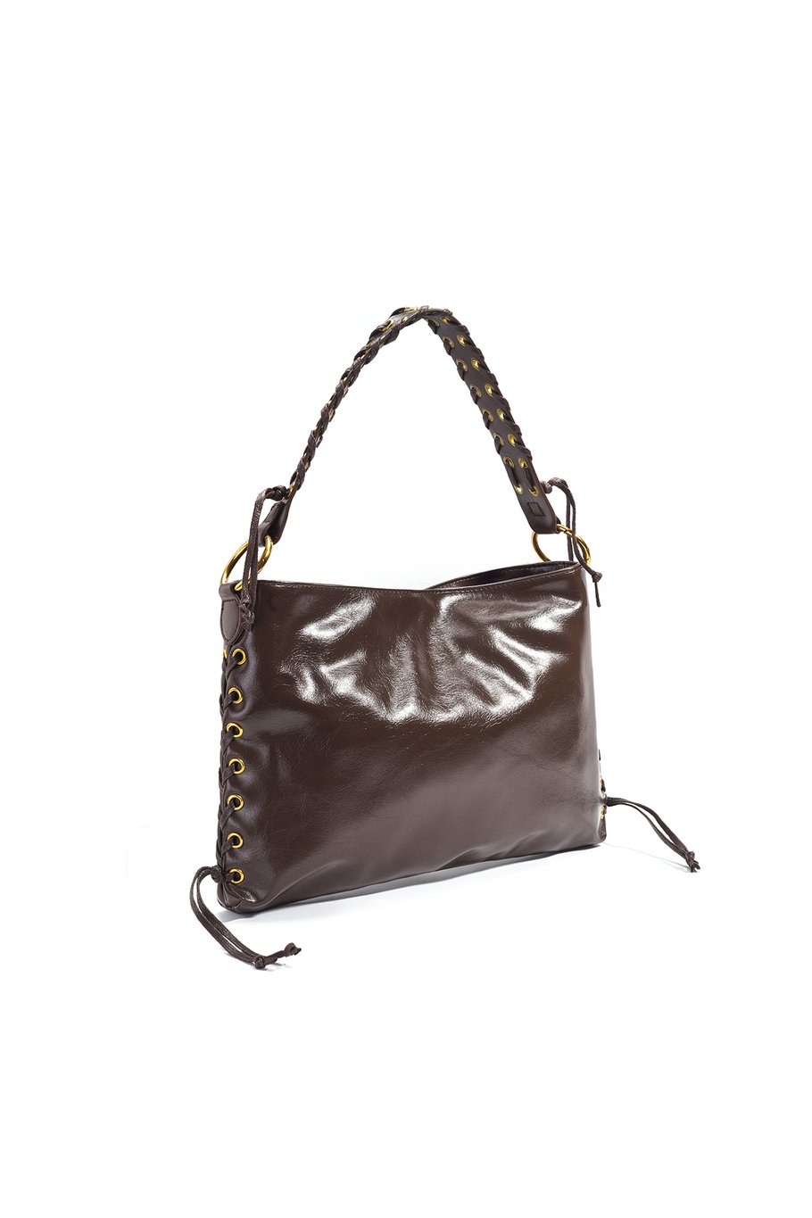 Borse a tracolla tinta unita casual PU accessori quotidiani h5Immagine3