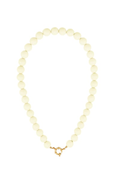 Colored small bead necklace h5 