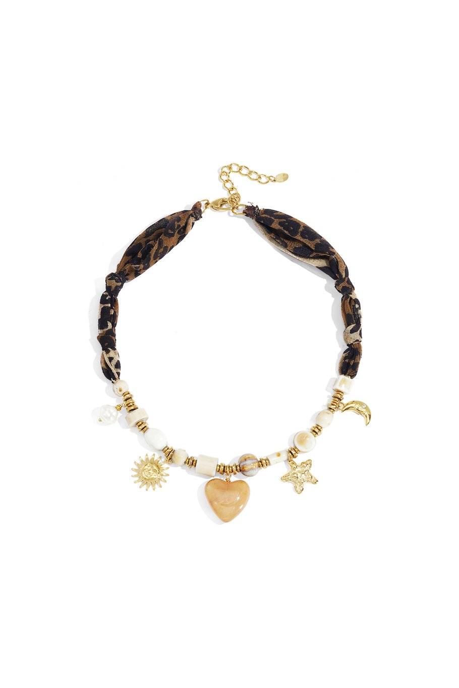 Collane di perline Cuore Sole Stampa leopardata Stella Luna Casual Quotidiano Semplice Serie Gioielli da donna