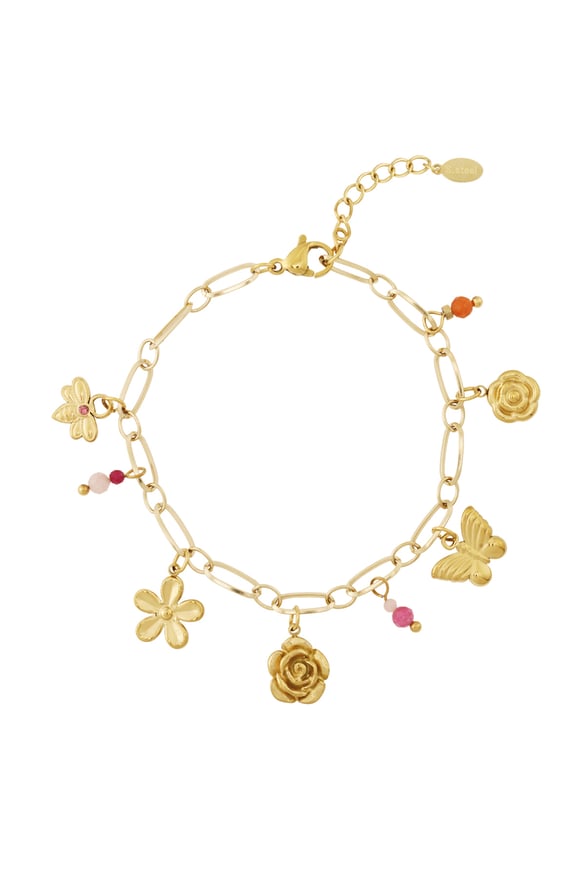 Bracelet à breloques printanières