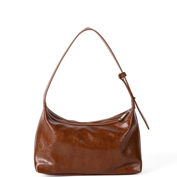 Bolso de mano para mujer de PU de color sólido informal de serie simple de 1 pieza 2