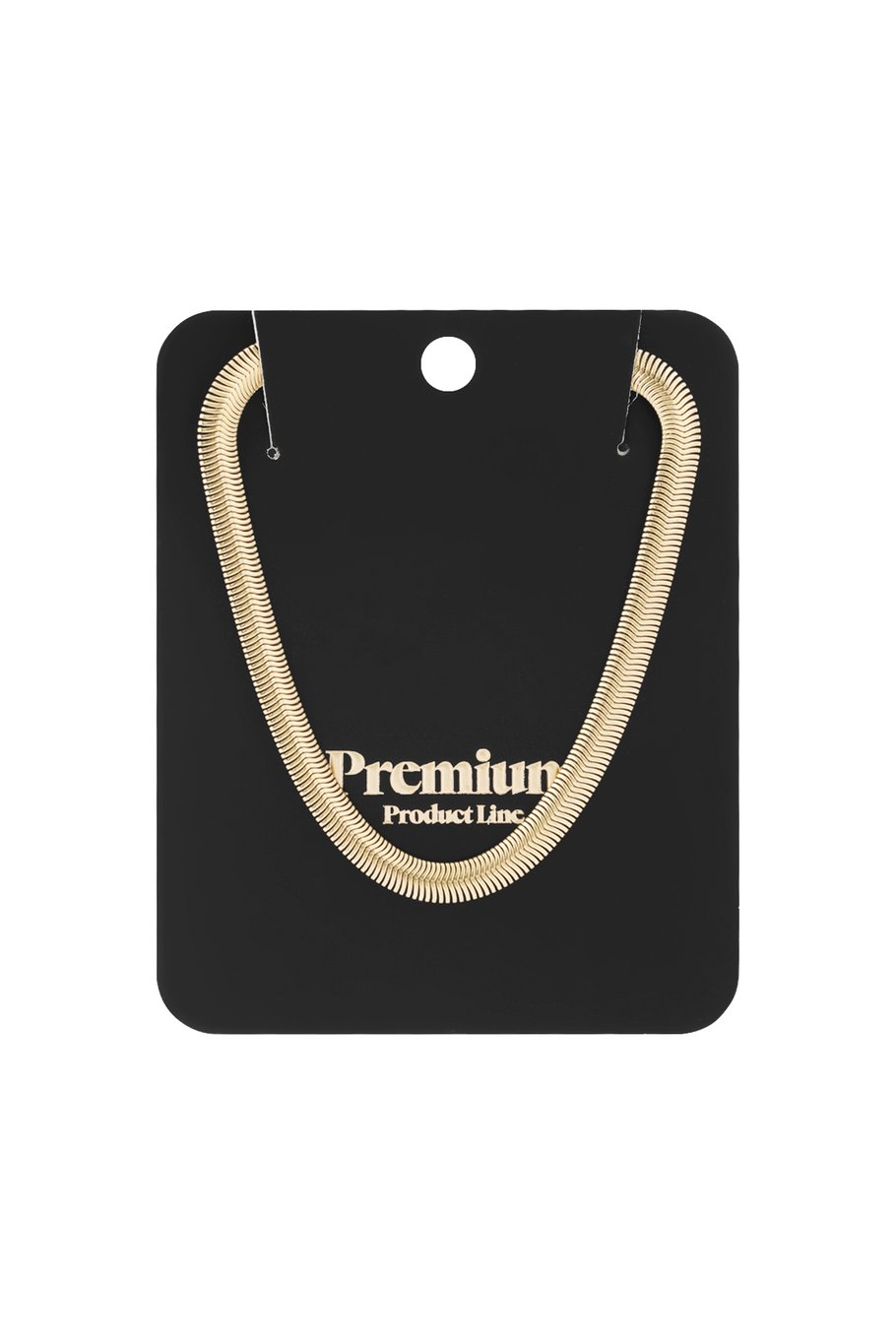 necklace flat with print - Gold color-6.0mm Picture8