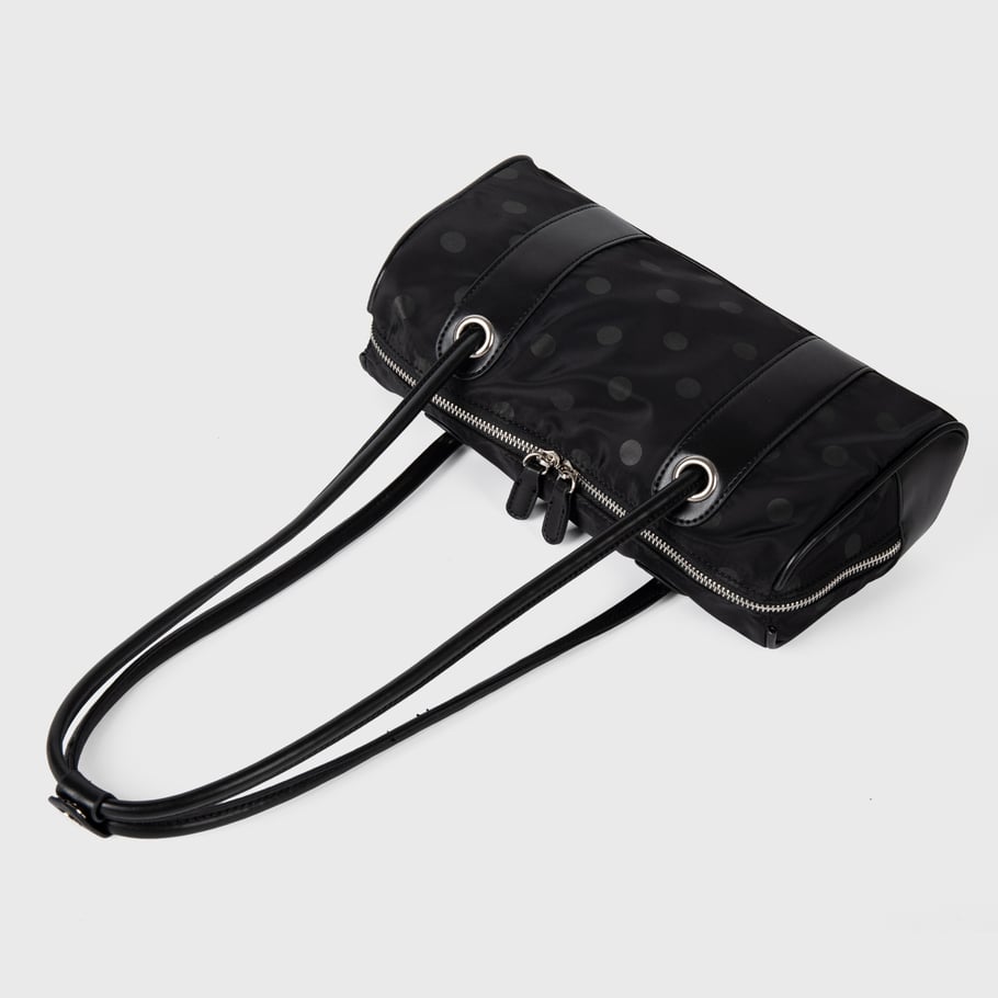 1 pezzo di borsa da donna in nylon casual a pois, serie semplice Immagine3