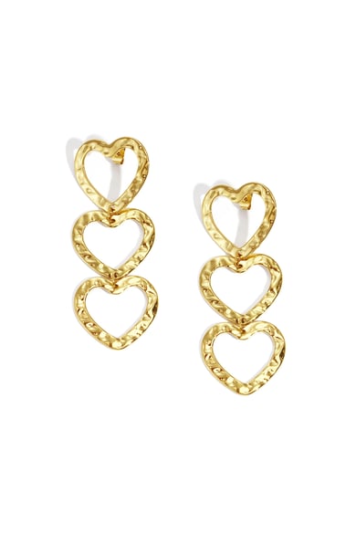 Boucles d&#39;oreilles pendantes en acier inoxydable, style cœur, décontractées, simples et quotidiennes, bijoux pour femmes h5 