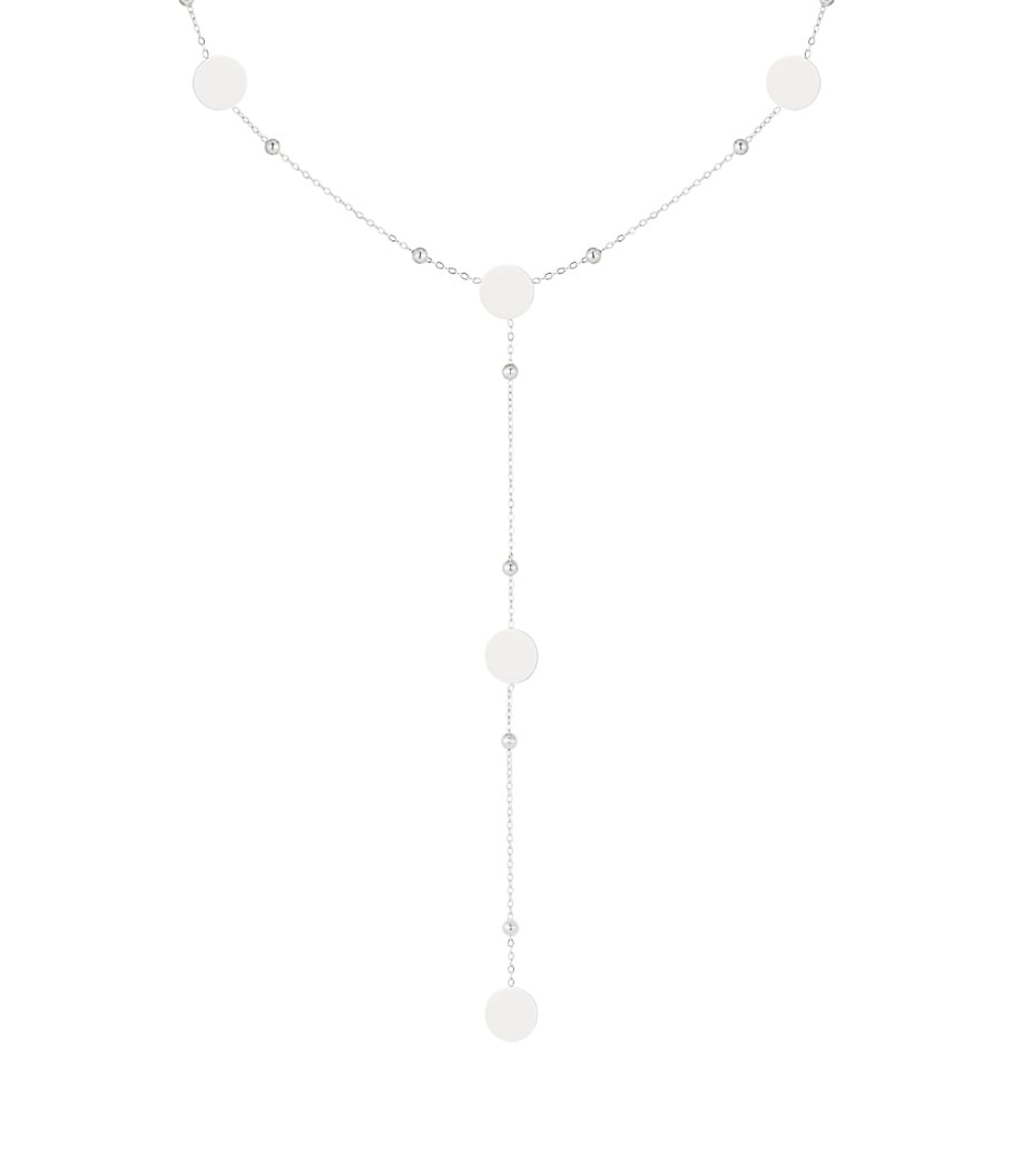 long necklace circles all over 