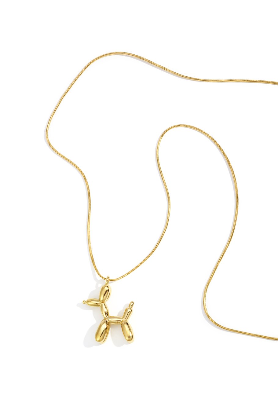 Collares largos de acero inoxidable con diseño de animales, serie casual, diario y sencillo, joyería para mujer.