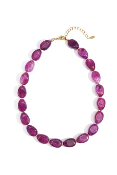 Colliers de perles en acrylique, série décontractée, simple et quotidienne, bijoux pour femmes h5 Image2