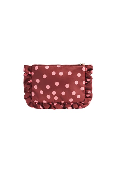 Bolsas de maquillaje de lunares, informales, de poliéster, para accesorios diarios. h5 Imagen3