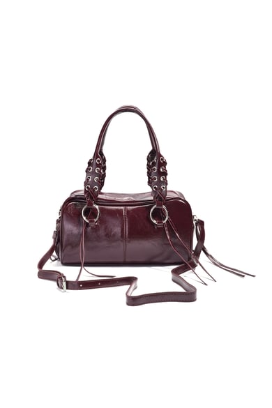 Bolsos de hombro con borlas retro de PU, accesorios diarios h5 Imagen4