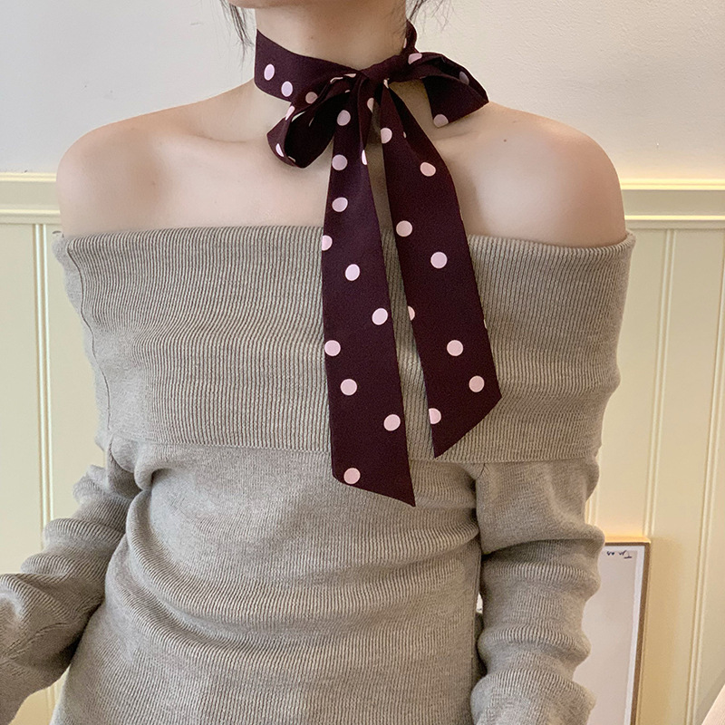 1 Piece Vintage Polka Dots Polyester Women's Bandana h5Picture3