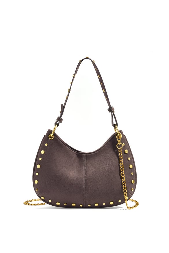 Schoudertassen Rivet Casual Imitatie Suède Dagelijkse Accessoires