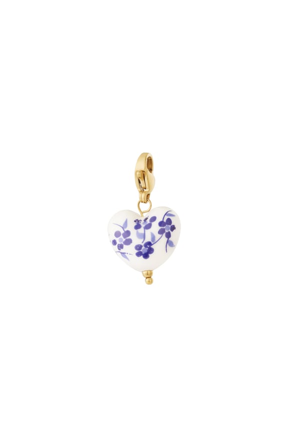Blauer Blütenschmuck DIY Charm