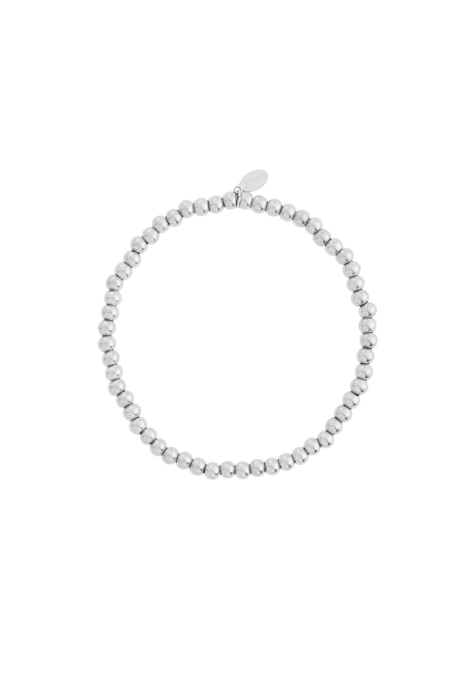 Pulseras de cuentas macizas de 4 mm Imagen3
