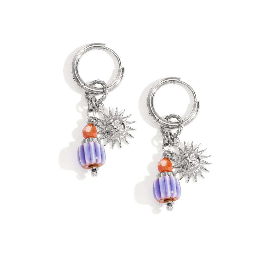 Sun Happy Charm Ohrringe Bild2