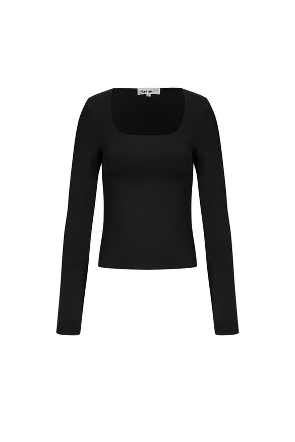 Camisetas de manga larga de nailon Color liso Básico Todo ajuste Ropa