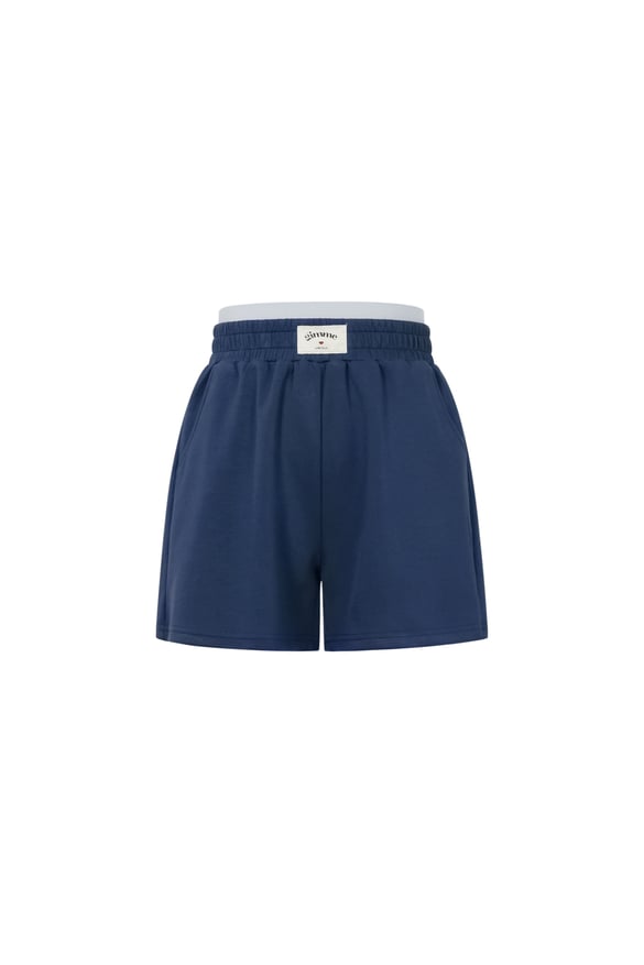Polyester fiber (polyester) Shorts Solid color Sporty All Fit  Clothes