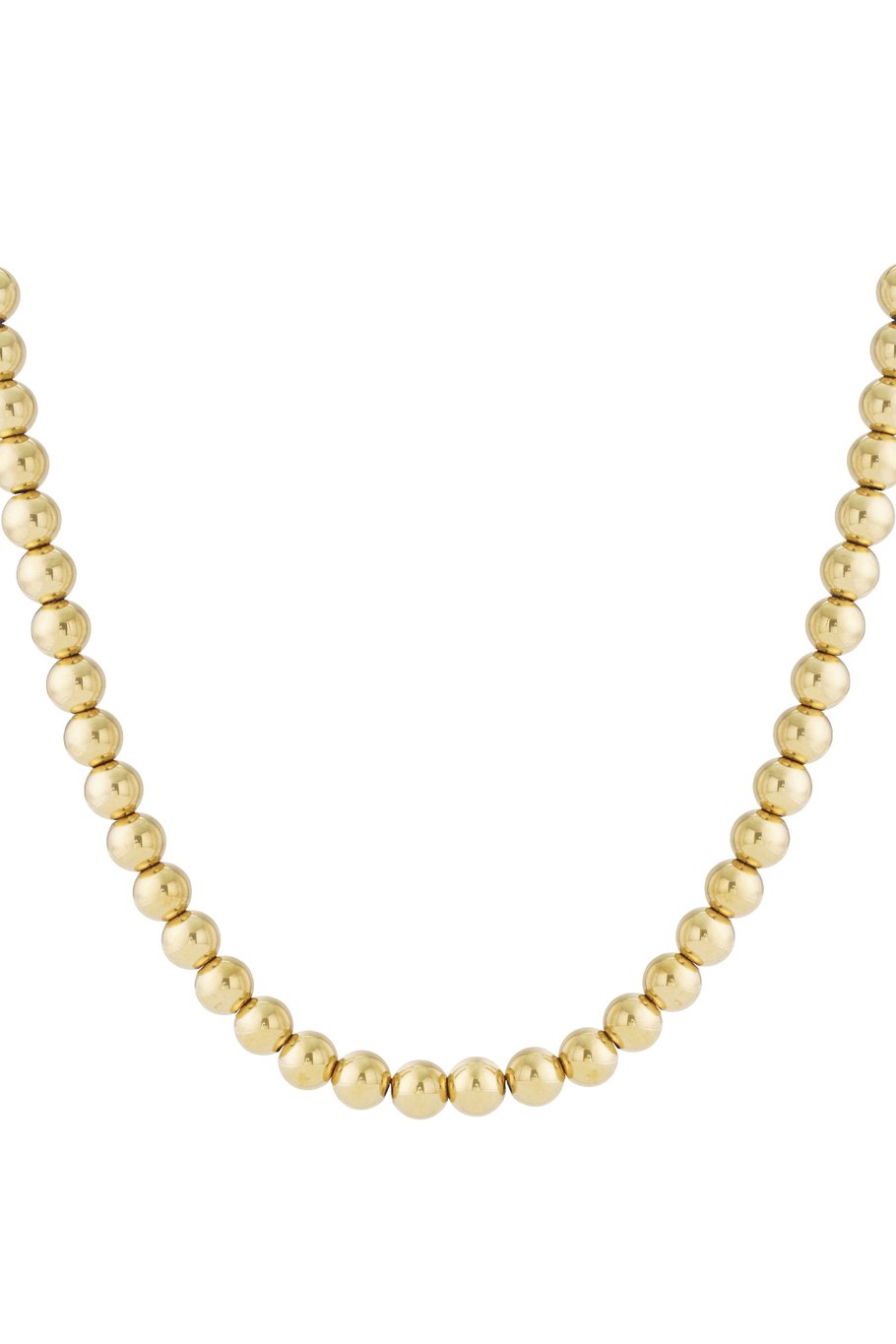Collar de cuentas huecas - 12 mm 