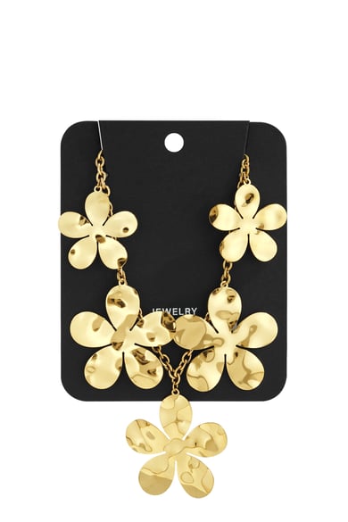 Stainless Steel Pendant necklaces Flower Casual Daily Simple Series Women's jewelry h5 Picture3