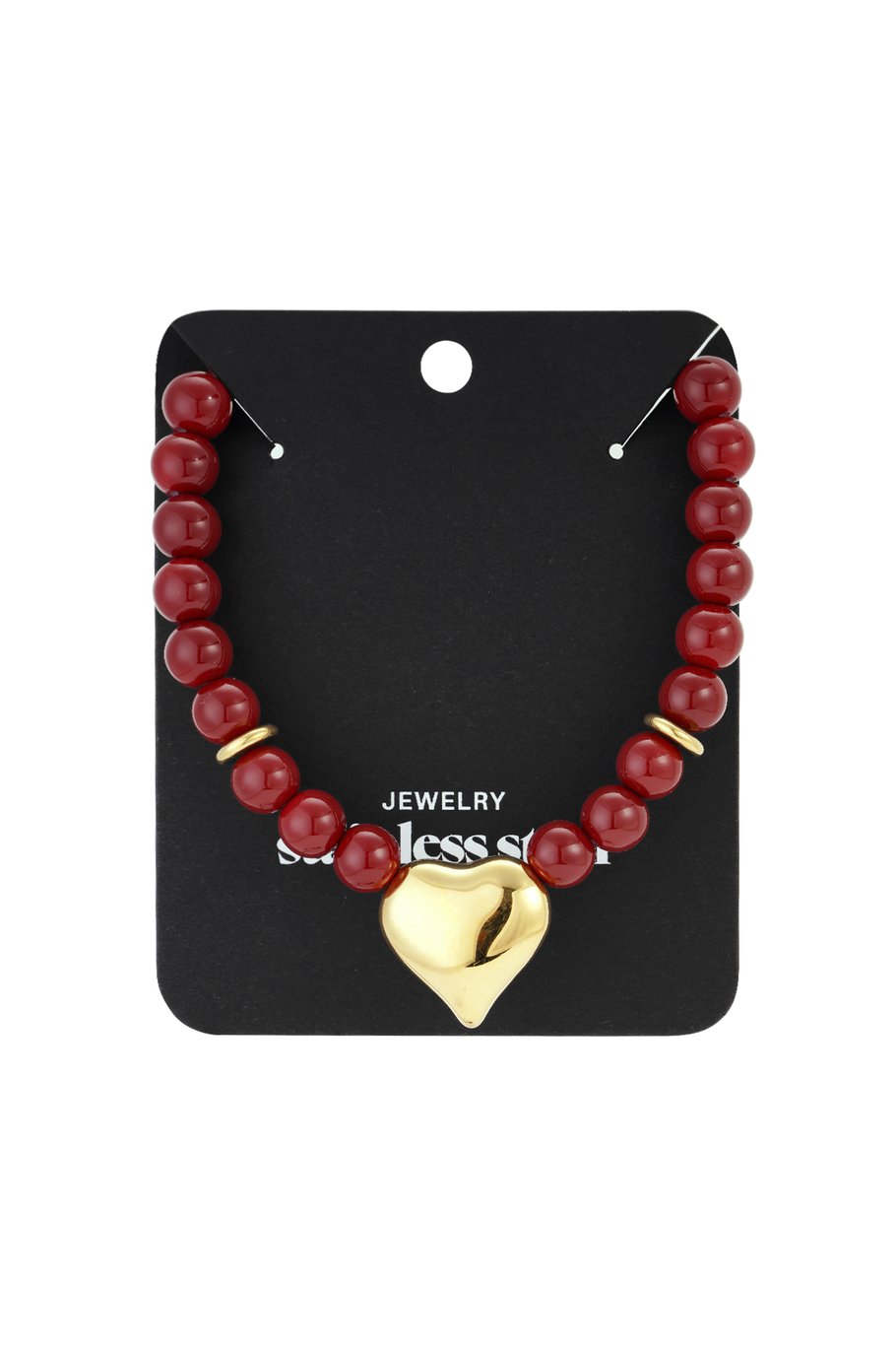 Acryl Perlen Halsketten Herz Casual Täglich Einfache Serie frauen schmuck Bild3
