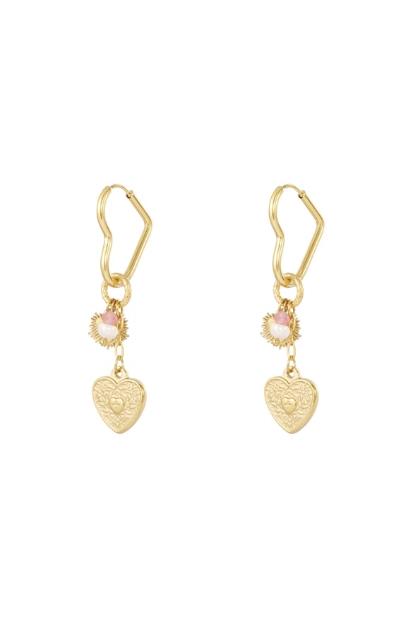 Edelstahl Tropfen Ohrringe Herz Casual Täglich Einfache Serie frauen schmuck