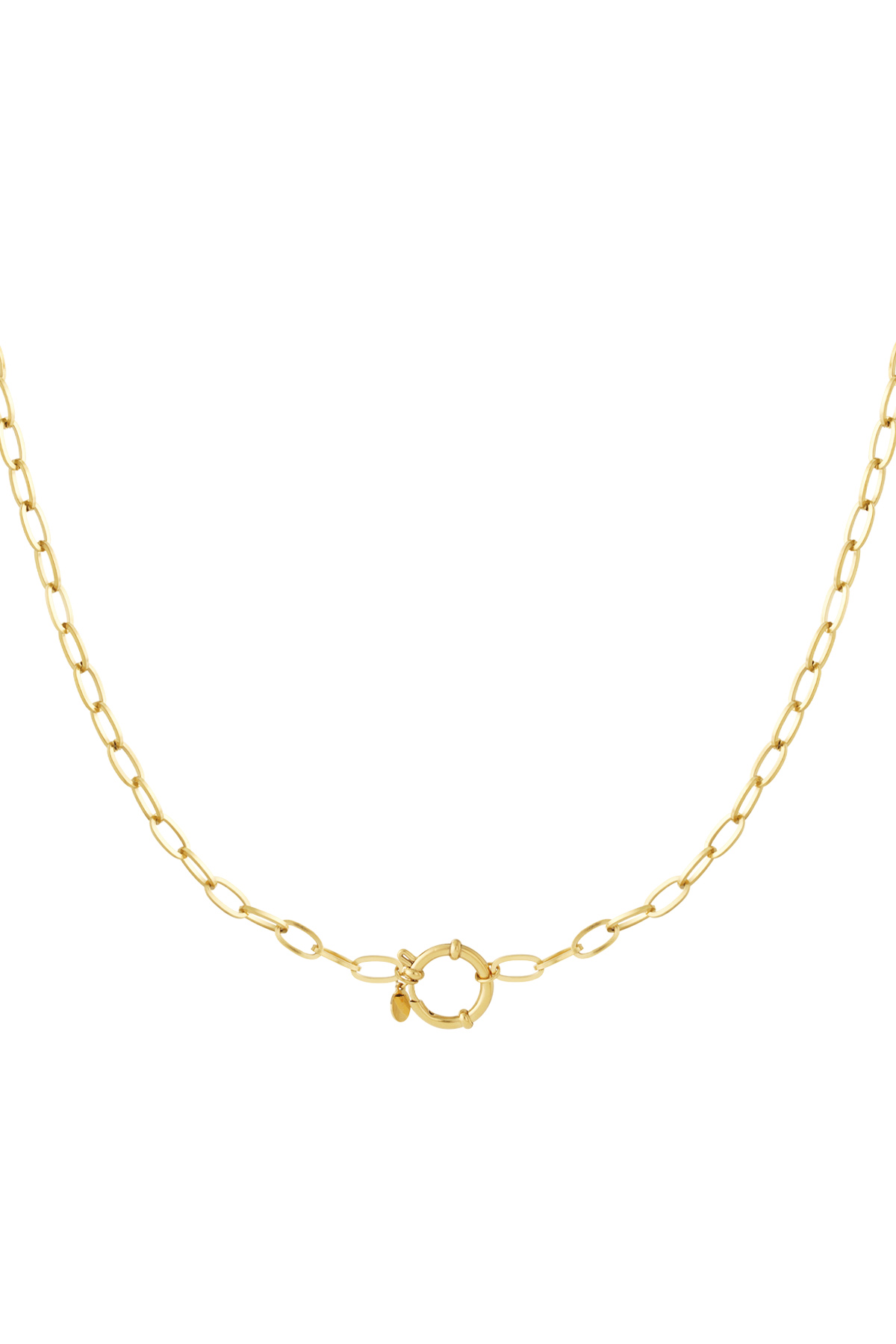 collar de nudo dorado