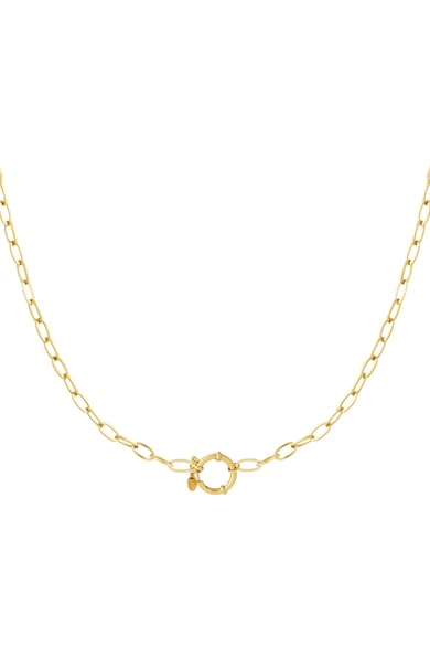 Collier nœud doré h5 
