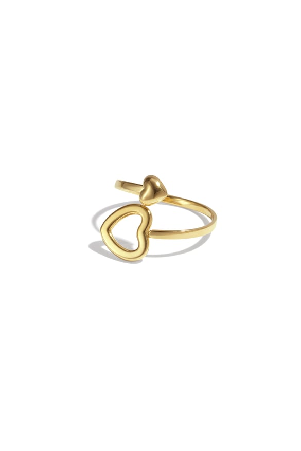 Bagues minimalistes en acier inoxydable, style cœur, décontractées, simples et quotidiennes, bijoux pour femmes