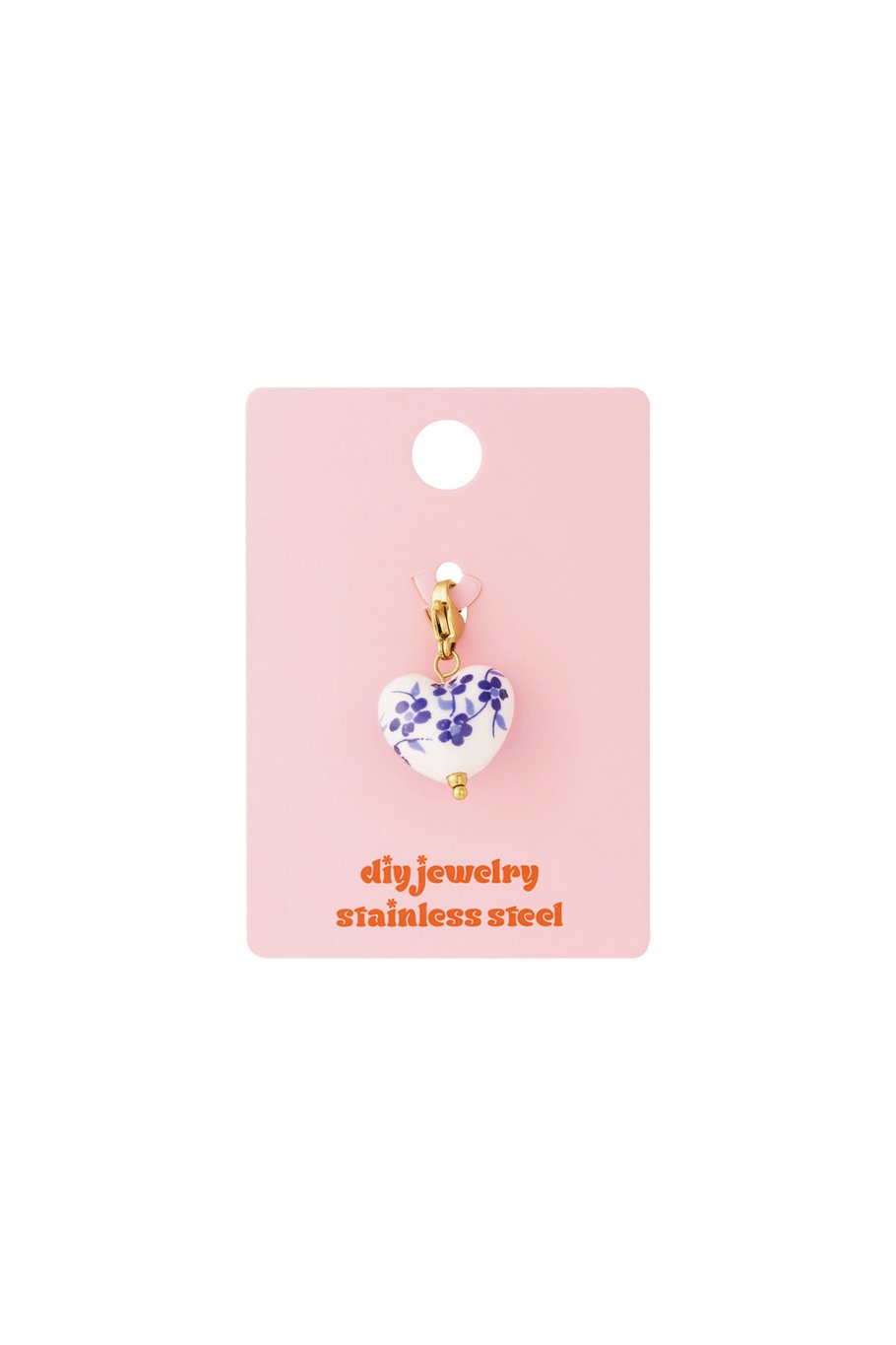 Blauer Blütenschmuck DIY Charm Bild4