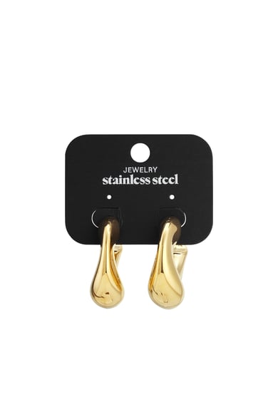 Stainless Steel Hoop Earrings circle Casual Daily Simple Series Women's jewelry h5 Picture3